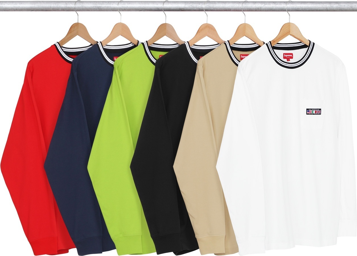 Flags L/S Pocket Tee